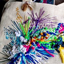 Mi Proyecto del curso: Bordado y personalización de accesorios . Arts, Crafts, Embroider, Design, and DIY project by Delia Sepulveda Pizarro - 07.11.2020