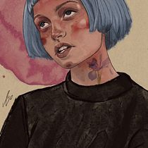 Mi Proyecto del curso: Retrato ilustrado con Procreate. Digital Drawing, Digital Illustration, and Digital Painting project by Iris Avila Martinez - 07.11.2020