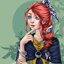 Meu projeto do curso: Retrato de personagens femininas com Procreate. Traditional illustration project by Marta Pato - 07.12.2020