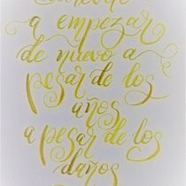 Mi Proyecto del curso: Principios de la caligrafía con brush pen. Lettering projeto de Valentina Quezada Agüero - 20.07.2020