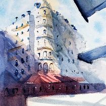 Mi Proyecto del curso: Dibujo arquitectónico con acuarela y tinta. Esboçado projeto de ricardopedrazamartin - 12.07.2020
