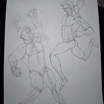 Mi Proyecto del curso: Ilustración para cómics: anatomía de un superhéroe. Un progetto di Fumetto di Isaac Mero Salazar - 12.07.2020