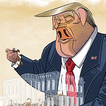 "How many Scorpions can the President fit in the White House?" Editorial Illustration. Character Design, Digital Illustration, and Editorial Illustration project by eabarcaart - 09.19.2020