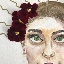 My project in Watercolor Portrait from a Photo course. Watercolor Painting project by Ana Maria Rozo Florez - 07.13.2020