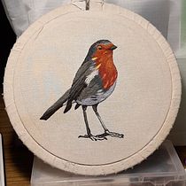 Mi Primer Petirrojo. Embroider project by leticiaceci197 - 07.13.2020
