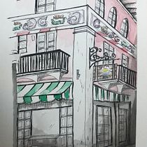 Española Way . Esboçado, e Pintura em aquarela projeto de gigi_o - 22.07.2020