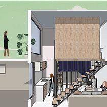 Mi Proyecto del curso: Representación gráfica de proyectos arquitectónicos. Un projet de Architecture d'intérieur, Décoration, Design , Design, Fabrication de mobilier et Illustration architecturale de Daa Coviello - 14.07.2020