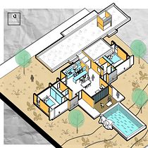 My project in Digital Illustration of Architectural Projects course. Architectural Illustration project by Djanrellian Junio - 07.20.2020