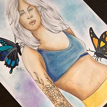 Mi Proyecto del curso: Ilustración con pastel y lápices de colores. Un progetto di Disegno, Disegno di ritratti e Illustrazione tradizionale di Andrés Caro - 14.07.2020