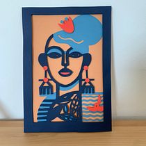 My project - La mujer de marinero . Colagem, Artesanato e Ilustração tradicional projeto de Sasha Marsa - 14.07.2020