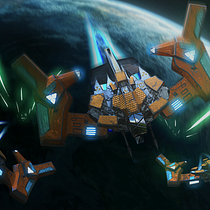 Mi Proyecto del curso: Diseño y modelado de una nave sci-fi en 3D. Un proyecto de 3D, Cine, vídeo, televisión, Concept Art y Fotografía de César Daniel Escobar Guzmán - 14.07.2020