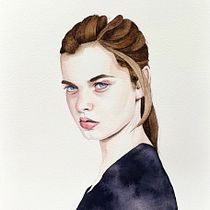 Watercolor portrait. Watercolor Painting, Traditional illustration, and Portrait Drawing project by Ellen van Ham - 07.15.2020