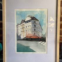 Mi Proyecto del curso: Dibujo arquitectónico con acuarela y tinta. Pintura em aquarela projeto de Juan Cruz Aquino - 15.07.2020