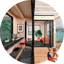 Mi Proyecto del curso: Refugio elemental. Un projet de Architecture de Dominique Kilman - 15.07.2020