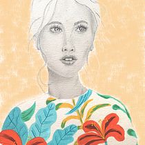Mi Proyecto del curso: Retrato con lápiz, técnicas de color y Photoshop. Projekt z dziedziny Design użytkownika Zulema González Avalos - 28.07.2020