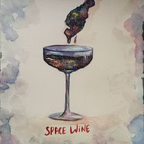 Space wine as my final project. Painting project by firikater - 07.18.2020