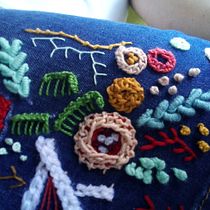 Meu projeto do curso: Técnicas avançadas de bordado: pontos e composições com volume. Un projet de Broderie de carla seixas - 18.07.2020