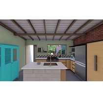 Diseñar para la familia quizás sea lo mas complicado ó sencillo de hacer. El presupuesto y los diferentes gustos tienen que encontrarse en un ambiente funcional y atractivo para todos.. Een project van  3D-modellering van Itza Lanuza - 12.08.2020