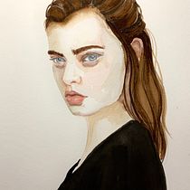 My project in Watercolor Portrait from a Photo course. Watercolor Painting project by Gigi Ortwein - 07.18.2020