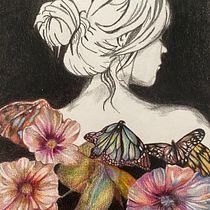 Mi Proyecto del curso: Retrato creativo en claroscuro con lápiz. Un projet de Beaux Arts , et Dessin de portrait de mergalo1 - 19.07.2020