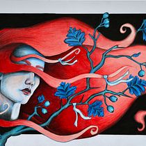 Irish hawthorn chiaroscuro portrait. Un projet de Dessin artistique de kateacheson23 - 18.07.2020
