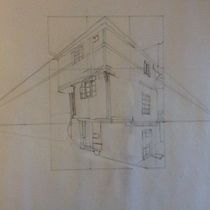 My project in Architectural Sketching with Watercolor and Ink course. Ilustração arquitetônica projeto de Eva - 20.07.2020