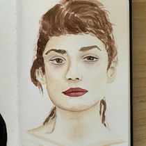 My project in Watercolor Portrait from a Photo course. Traditional illustration project by beverlykills - 07.18.2020