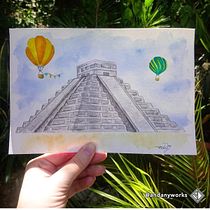 Mi Proyecto del curso: Dibujo arquitectónico con acuarela y tinta. Pintura em aquarela projeto de Daniela Zamora Escamilla - 19.07.2020