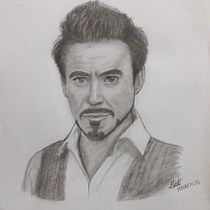 Mi Proyecto del curso: Retrato realista con lápiz de grafito Robert Downey Jr..  projeto de Manuel Angel Contreras Vergara - 19.07.2020