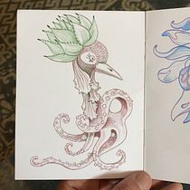 Animales Imposibles. Sketching, Collage, Concept Art, Creativit, Drawing, Character Design, Children's Illustration, and Sketchbook project by Delmy Alvarenga - 07.19.2020