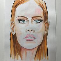 Meu projeto do curso: Caderno de retratos em aquarela. Portrait Drawing project by Clovis Cordeiro - 07.20.2020
