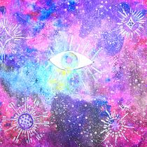 Codigos de Luz Galaxia. Traditional illustration project by mceciluchetta - 07.20.2020