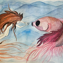Meu projeto do curso: Animalário botânico: aquarela, tinta e grafite. Fine Arts project by Priscila Forone - 08.04.2020