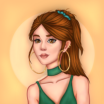 HoopGirl for Female Character Portraits in Procreate course. Digital Drawing, and Digital Illustration project by Andreea Daraban - 07.20.2020
