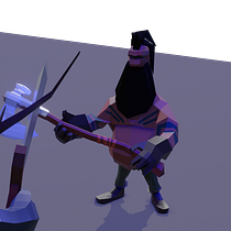 Meu projeto do curso: Modelagem de personagens low poly para videogames Ein Projekt aus dem Bereich 3D von Marcone Silva - 20.07.2020