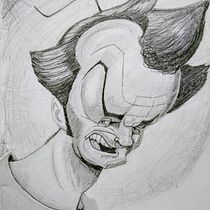 Mi Proyecto del curso: Retrato en caricatura con grafito (Jack Nicholson). Desenho a lápis, Desenho, e Desenho artístico projeto de Paúl Spin - 21.07.2020