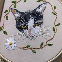 Mi Proyecto del curso: Needle painting para principiantes Ein Projekt aus dem Bereich Stickerei von Tamara Olave Ramírez - 22.07.2020