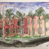 My project in Architectural Sketching with Watercolor and Ink course. Pintura em aquarela projeto de mkpaulsen - 21.07.2020