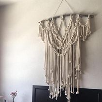 Mi Proyecto del curso: Introducción al macramé: creación de un tapiz decorativo Ein Projekt aus dem Bereich H, werk, Dekoration von Innenräumen und Makramee von Mónica Hernández - 21.07.2020