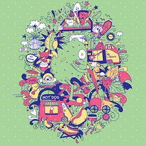 Mi Proyecto del curso: Ilustración vectorial con estilo doodle. Digital Drawing, and Traditional illustration project by Teresa Piedra - 07.22.2020