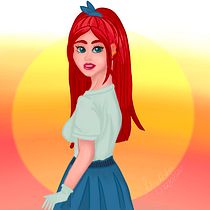 My project in Female Character Portraits in Procreate course. Projekt z dziedziny Projektowanie postaci użytkownika Katie Woolmer - 22.07.2020