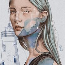 Mi Proyecto del curso: Retrato ilustrado con Procreate. Portrait Drawing, Digital Drawing, and Realistic Drawing project by Patricia Pino - 07.22.2020