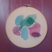 Mi bordado abstracto . Embroider project by Catalina De la Fuente - 07.22.2020