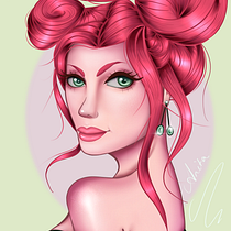My project in Female Character Portraits in Procreate course. Projekt z dziedziny  R, sunek art, st i czn użytkownika a_cianfrone - 23.07.2020