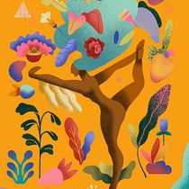 Natarajasana. Digital Illustration, and Graphic Design project by Guilherme Rizzatti - 07.23.2020