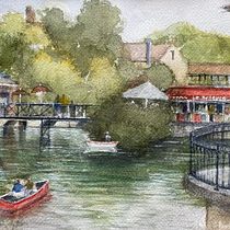 My project in Architectural Sketching with Watercolor and Ink course. Pintura em aquarela projeto de Richard Perry - 23.07.2020