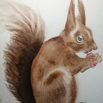 Mi Proyecto del curso: Técnicas experimentales de acuarela para principiantes . Drawing, Pencil Drawing, and Watercolor Painting project by Eliza Salas - 08.08.2020