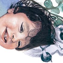 Mi Proyecto del curso: Retrato ilustrado en acuarela. Projekt z dziedziny Trad, c, jna ilustracja i Malowanie akwarelą użytkownika Jessika Peredo Mayorga - 25.07.2020