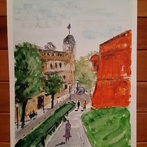Mi Proyecto del curso: Paisajes urbanos en acuarela. Een project van  Tekening van Ana Laura Espinosa - 25.07.2020