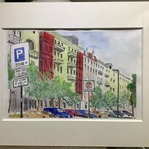 Meu projeto do curso: Desenho arquitetônico com aquarela e tinta Berlim. Pintura em aquarela projeto de Wladimir Leichsenring - 25.07.2020